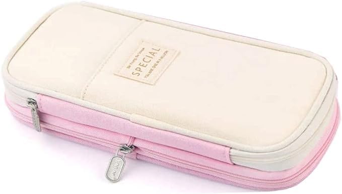 ARNUIXTY Large Storage Pencil Case Pen Bag with Zipper Big Capacity Pouch Organizer for Office Travel Holder Box - Image 4